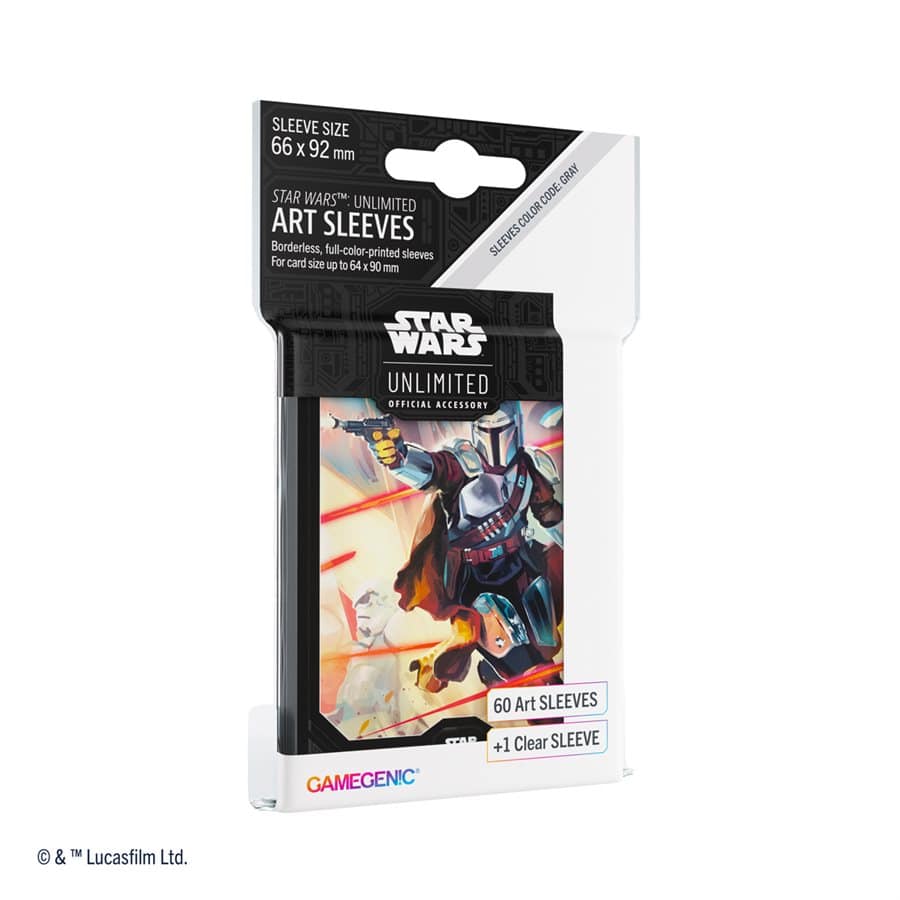 Gamegenic Mandalorian Star Wars Unlimited Art Sleeves 60 CT image 0